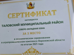 Таловский район вошёл в тройку лучших аграриев региона