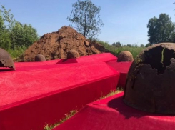 В Эртильском селе захоронили останки солдата ВОВ