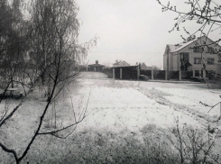 Воронежскую область в апреле накрыл снегопад