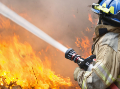 В Эртильском районе произошёл пожар на складе с лузгой