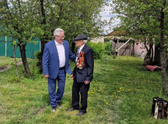 Фронтовиков Панинского района  поздравили с Днем Победы 