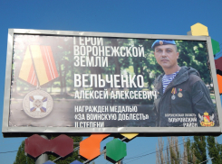 В Анне появились баннеры с фотографиями героев СВО, уроженцами Воронежской области