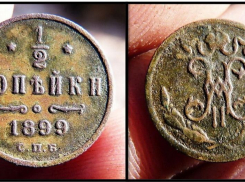 В Таловском районе поисковики нашли монету 1899 года