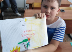 В Перелешинской школе состоялся конкурс рисунков « Вдохновленные мужеством»