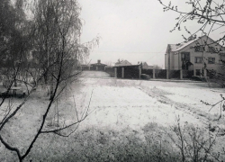 Воронежскую область в апреле накрыл снегопад