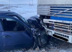 Житель Бобровского района попал в ДТП на заснеженной трассе