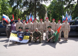 В Бобровском районе прошли два автопробега с участием военной техники