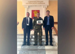 Жители Панинского района передали участнику СВО квадрокоптер