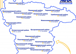 Энергетики Воронежской области опубликовали карту обновления уличных светильников