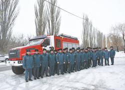 В Эртильской пожарно-спасательной части появилась новая автоцистерна