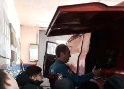 Панинские школьники побывали на экскурсии в пожарной части