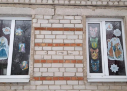 В Панинском районе прошла акция "Новогодние окна"