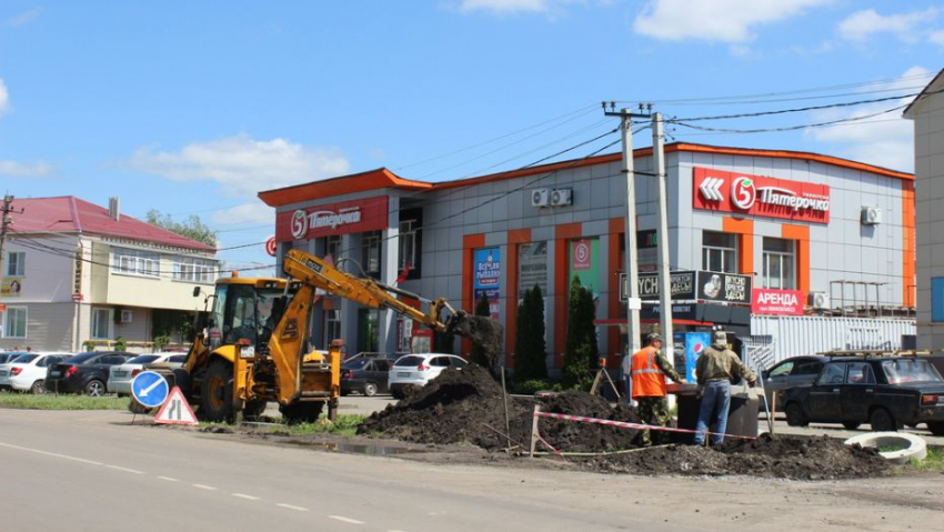 В центре Таловой установили ливневую канализацию